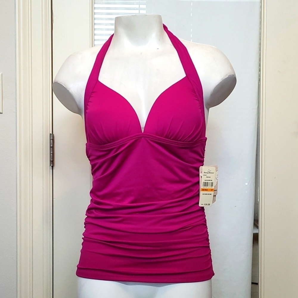 NWT Tommy Bahama Pink Tankini Top - Picture 1 of 10